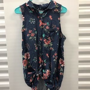 Long floral tank